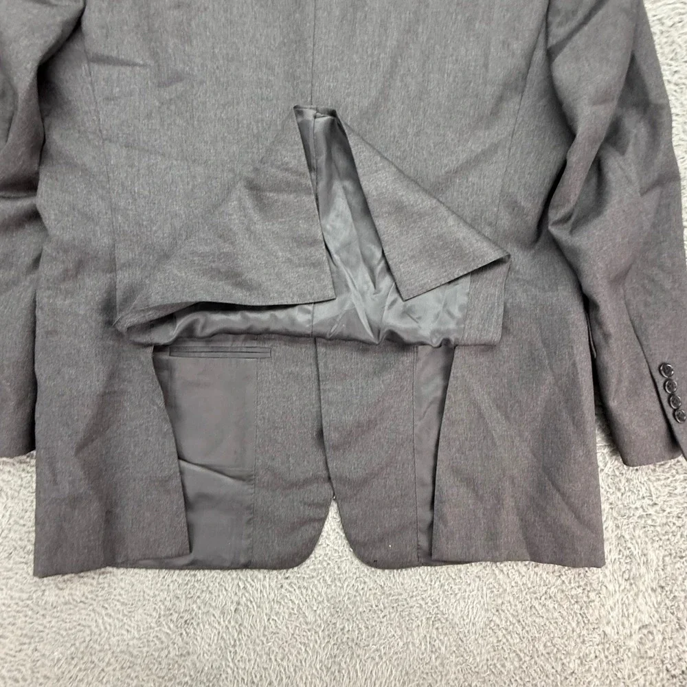 Canali Men's Charcoal Gray Wool‎ Suit Blazer Jacket Made in Italy Size 52R